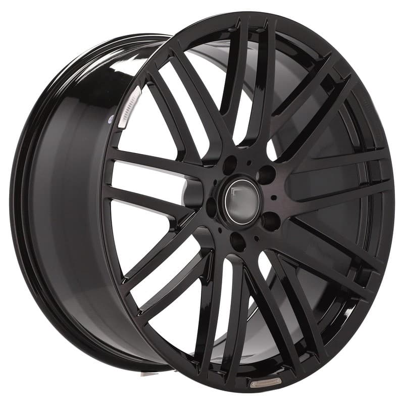 4 jantes 10.0 22 5x130 design brabus forgé noir brillant