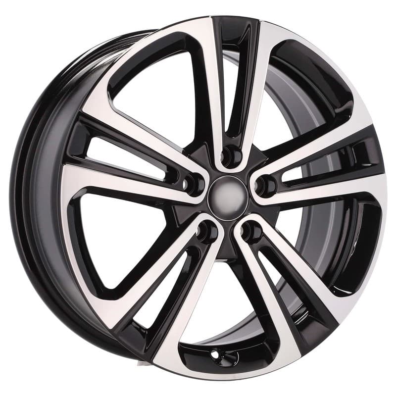 4 jantes 6.5 16 5x108 design citroen fluotournage noir brillant