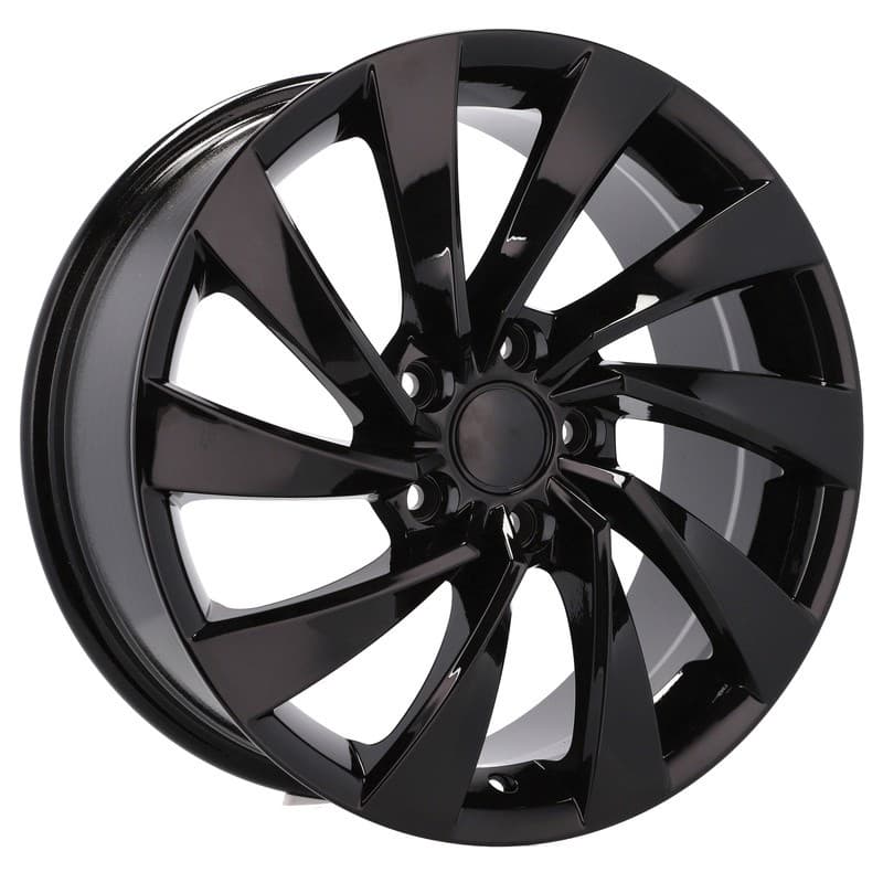4 jantes 7.5 17 5x112 design volkswagen noir brillant