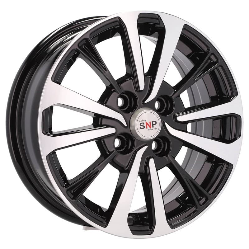 4 jantes 6.0 15 4x100 design toyota noir brillant