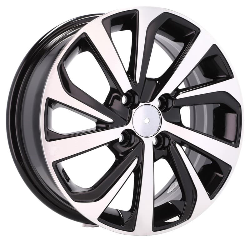 4 jantes 6.0 14 4x100 design hyundai noir brillant