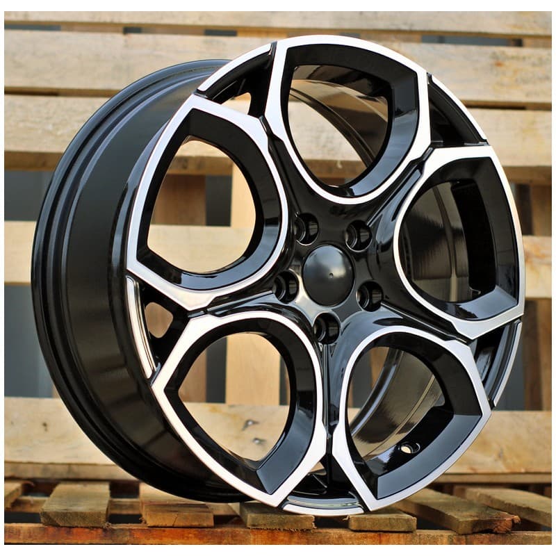 4 jantes 8.0 19 5x112 design volkswagen noir brillant