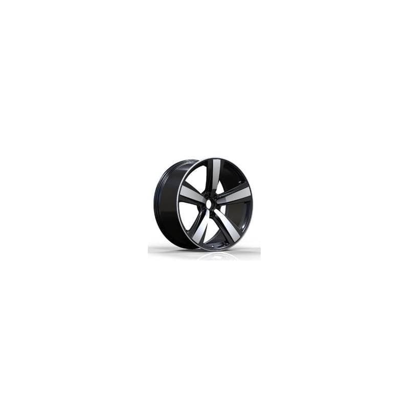 4 jantes 9.5 21 5x112 design porsche fluotournage noir brillant
