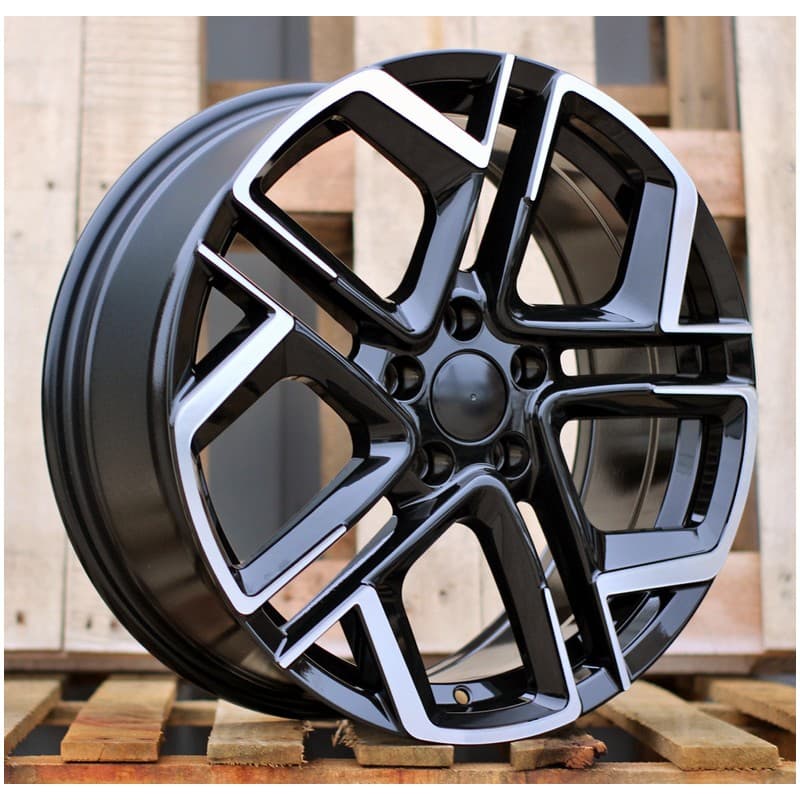4 jantes 8.5 20 5x112 design volkswagen noir brillant