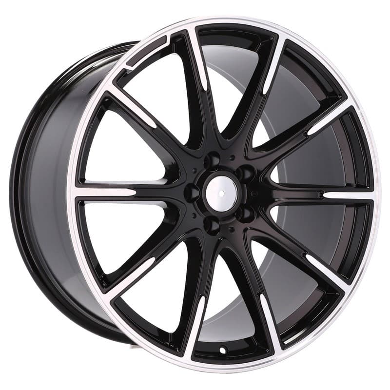 4 jantes 10.0 21 5x112 design mercedes noir brillant