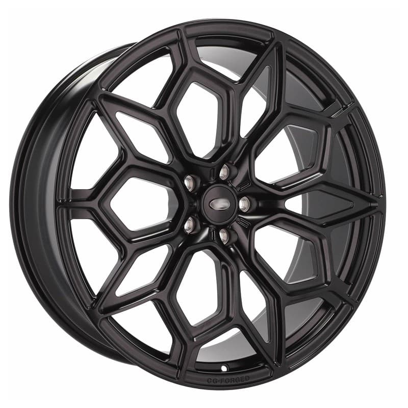 4 jantes 9.5 23 5x120 design land rover forgé noir mat