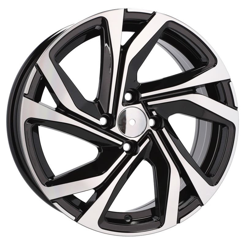 4 jantes 7.0 17 4x100 design renault noir brillant