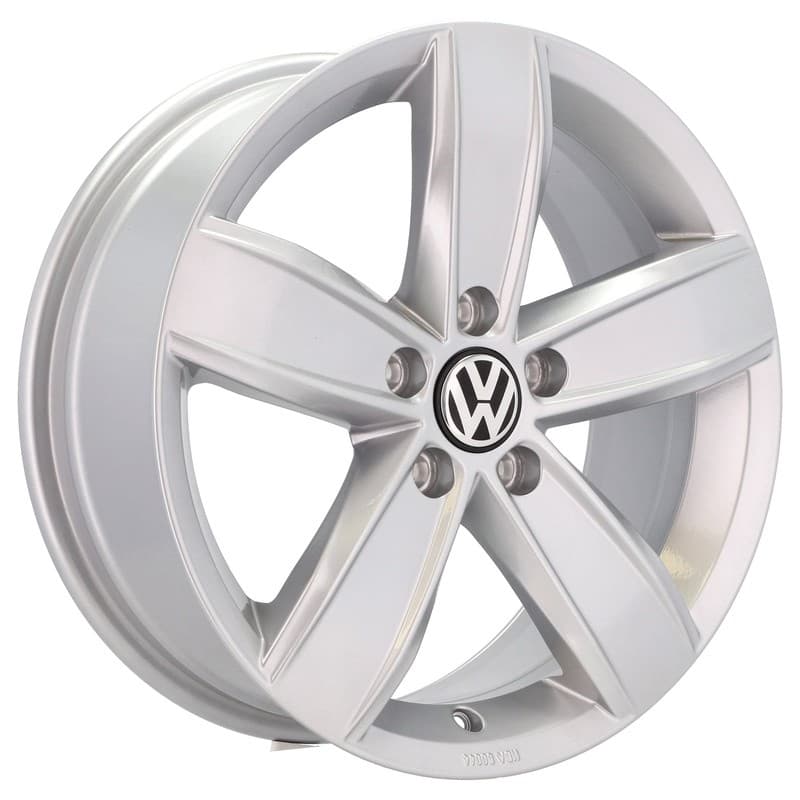 4 jantes 6.5 17 5x112 design volkswagen argent brillant