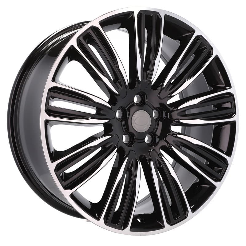 4 jantes 9.5 20 5x120 design land rover noir brillant