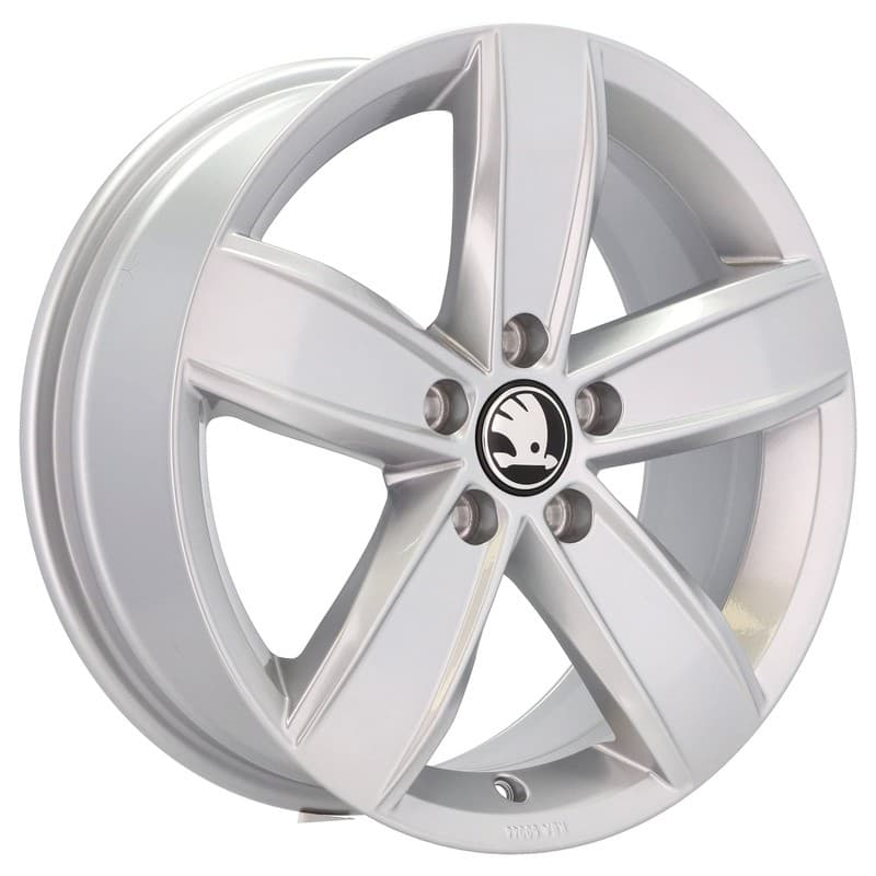 4 jantes 6.5 17 5x112 design volkswagen argent brillant