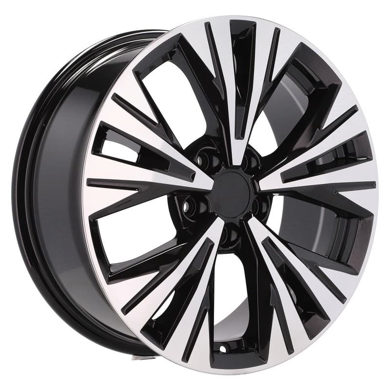 4 jantes 7.5 18 5x114.3 design nissan noir brillant