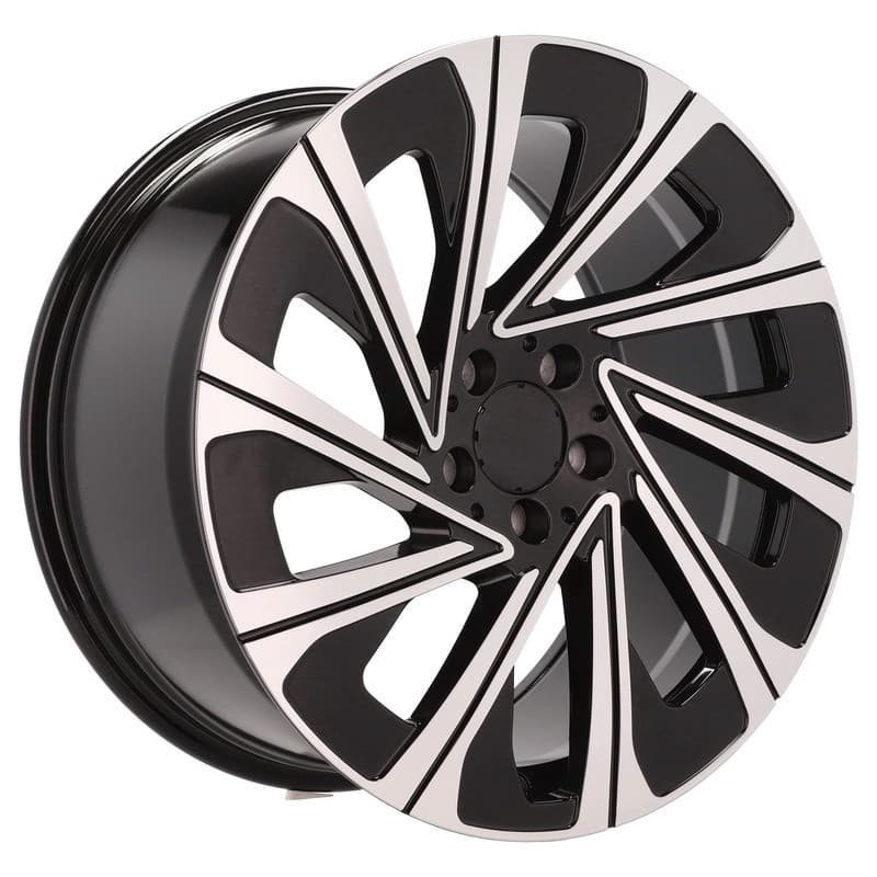 4 jantes 8.5 19 5x112 design mercedes fluotournage noir brillant