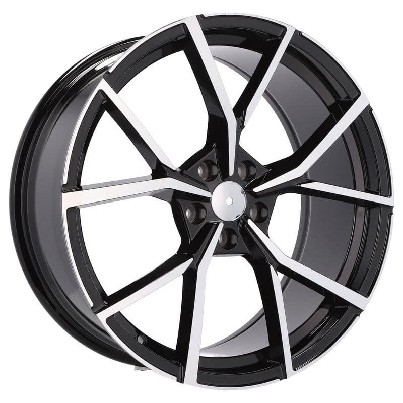 4 jantes 8.0 18 5x112 design volkswagen noir brillant