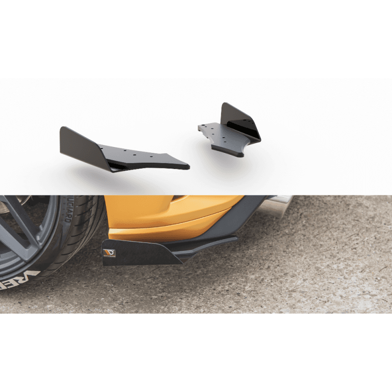 Racing durability rear side splitters + flaps ford focus st mk4