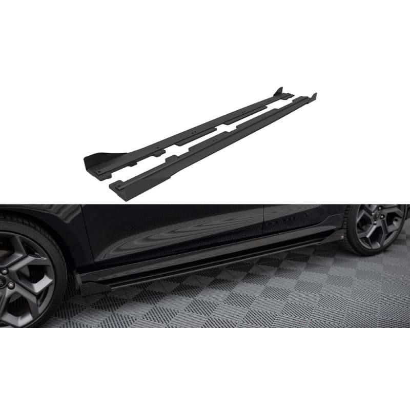 Street pro side skirts diffusers + flaps ford fiesta st / st-line mk8