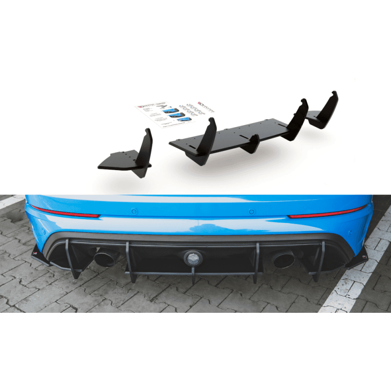 Racing durability rear diffuser ford focus rs mk3