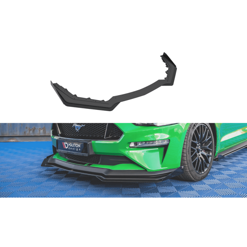 Street pro front splitter v.1 + flaps ford mustang gt mk6 facelift
