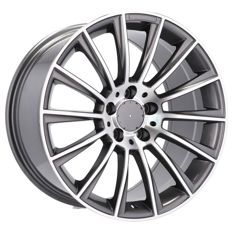 4 jantes 8.5 18 5x112 design mercedes gris brillant