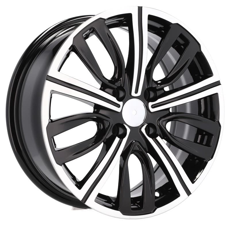 4 jantes 7.0 16 4x108 design peugeot noir brillant