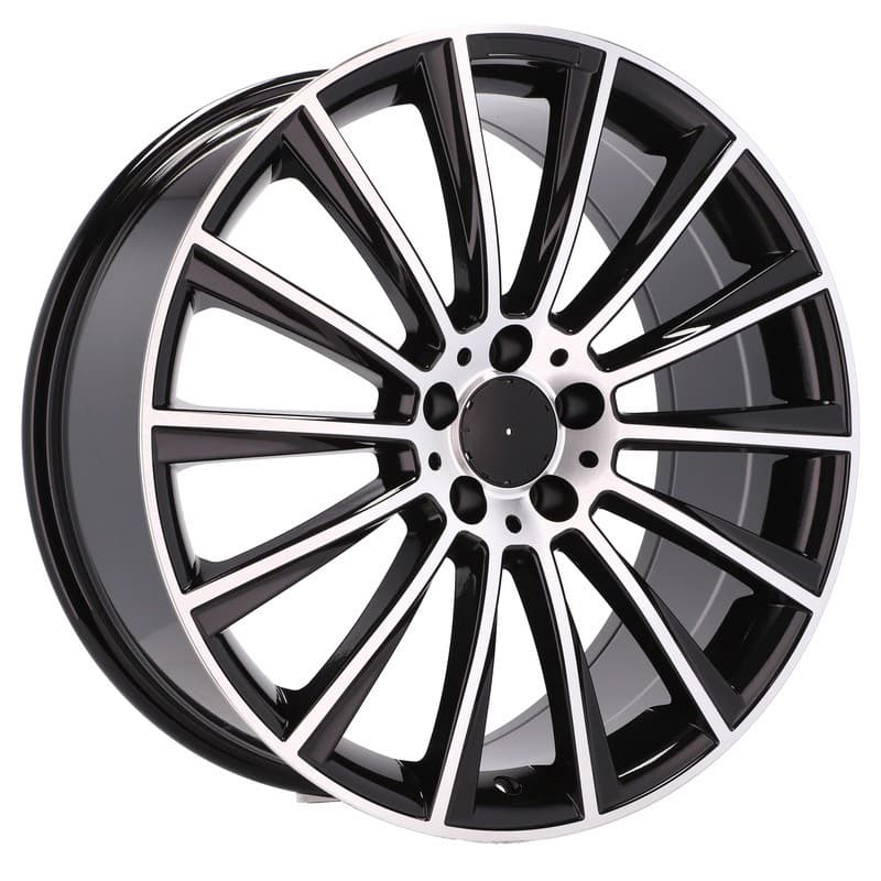 4 jantes 9.5 18 5x112 design mercedes noir brillant