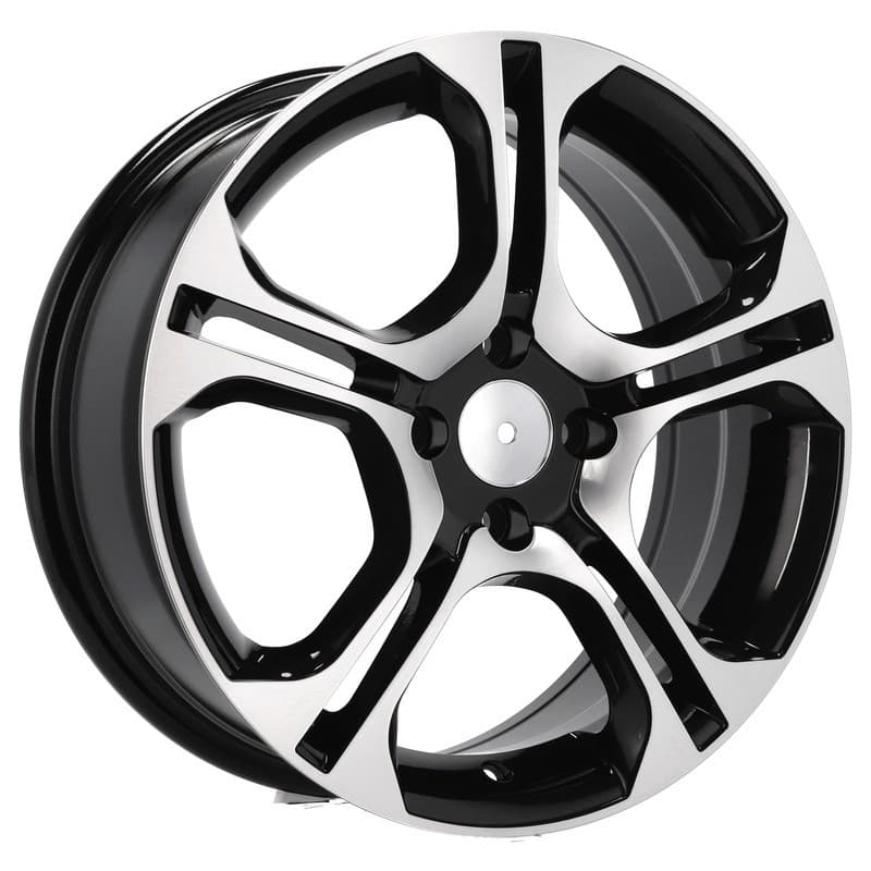 4 jantes 7.0 17 4x100 design renault noir brillant