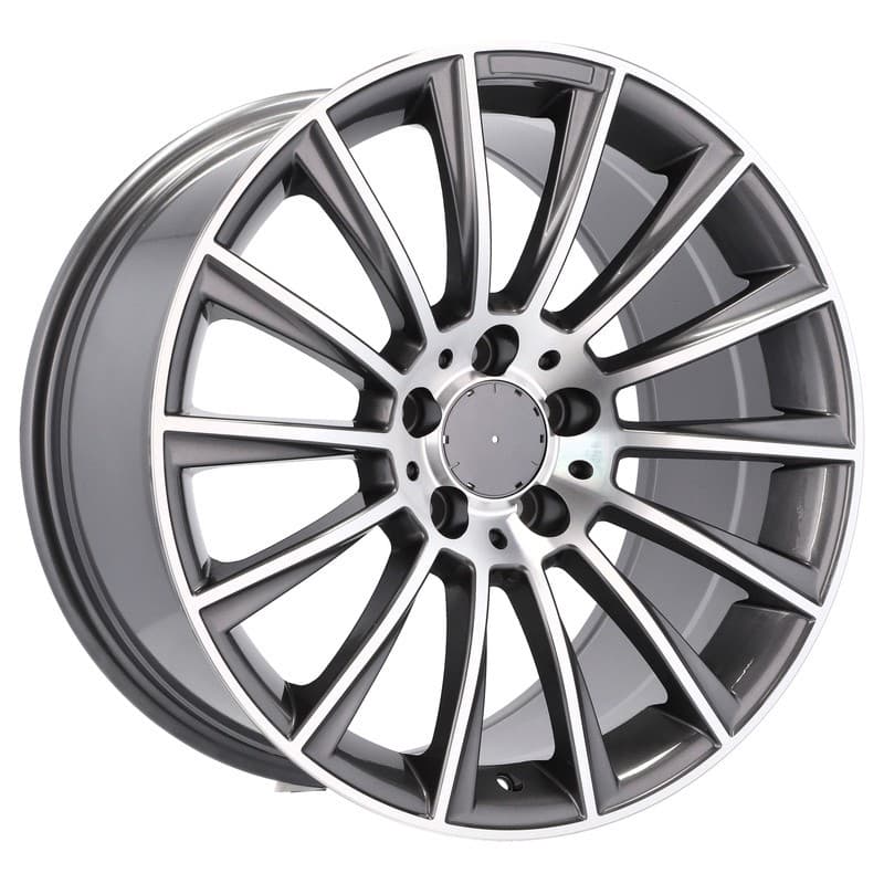 4 jantes 7.0 16 5x112 design mercedes gris brillant