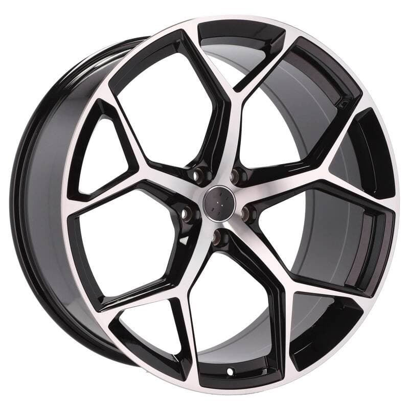 4 jantes 10.0 22 5x112 design audi noir brillant