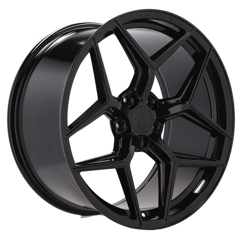 4 jantes 8.5 20 5x112 fluotournage noir brillant