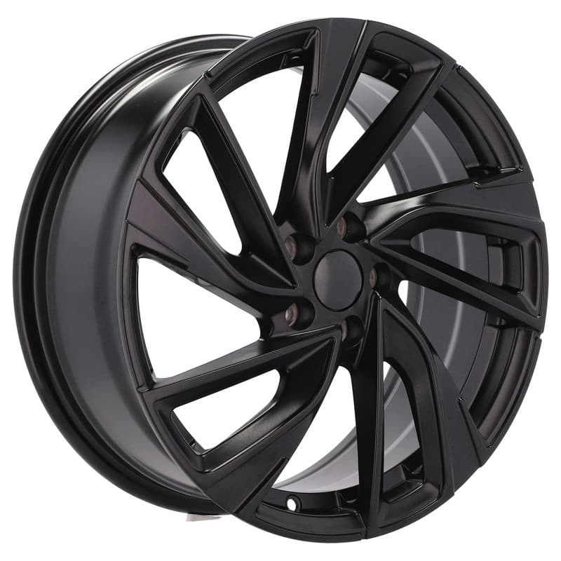 4 jantes 7.0 17 5x100 design volkswagen noir brillant