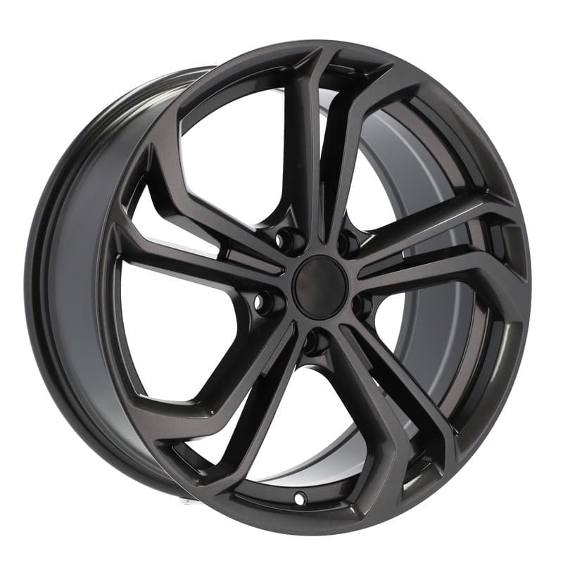4 jantes 7.0 17 5x100 design volkswagen noir brillant