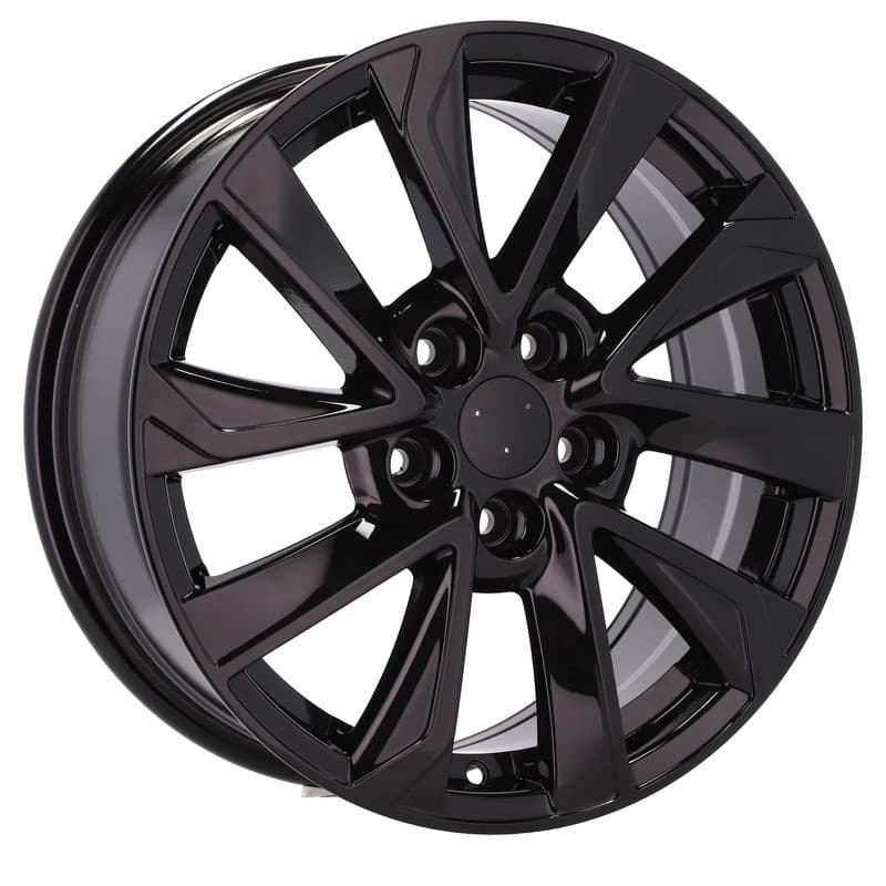 4 jantes 7.0 17 5x114.3 design toyota noir brillant