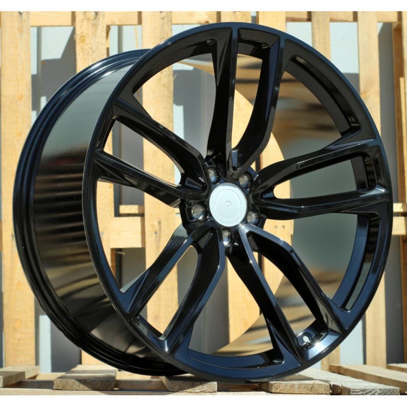 4 jantes 10.5 22 5x112 design mercedes noir brillant