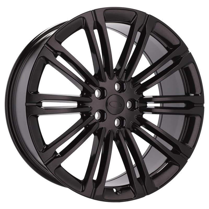 4 jantes 9.5 24 5x120 design land rover noir brillant
