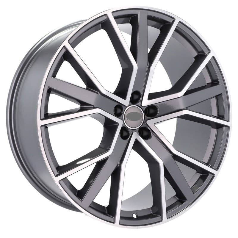 4 jantes 8.0 18 5x112 design audi fluotournage gris mat