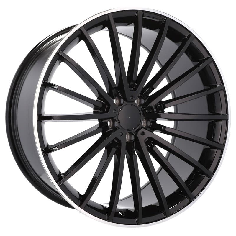 4 jantes 8.0 18 5x112 design mercedes fluotournage noir brillant