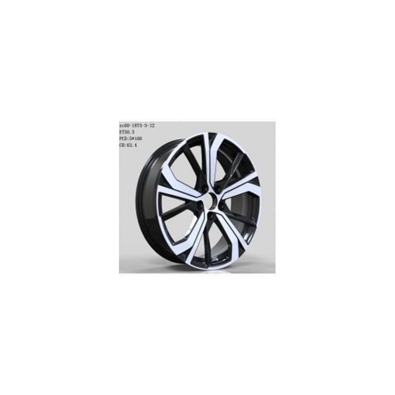 4 jantes 8.5 21 5x108 design volvo fluotournage noir brillant