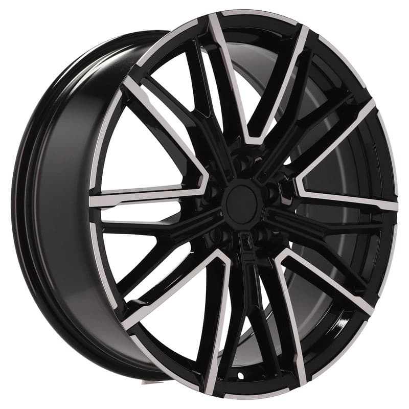 4 jantes 8.0 20 5x112 design bmw fluotournage noir brillant