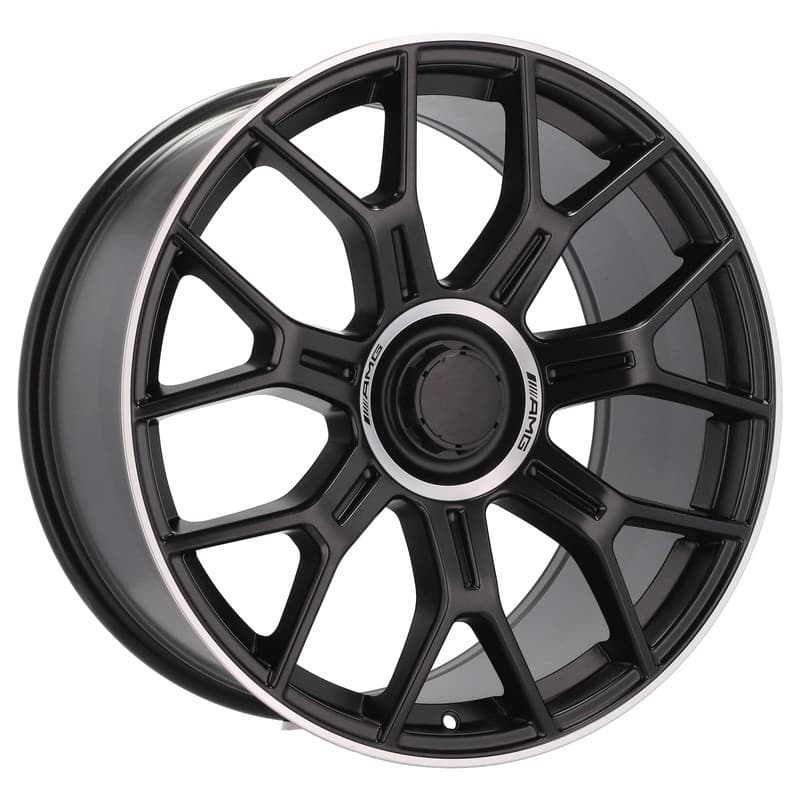 4 jantes 8.5 19 5x112 design mercedes fluotournage noir mat
