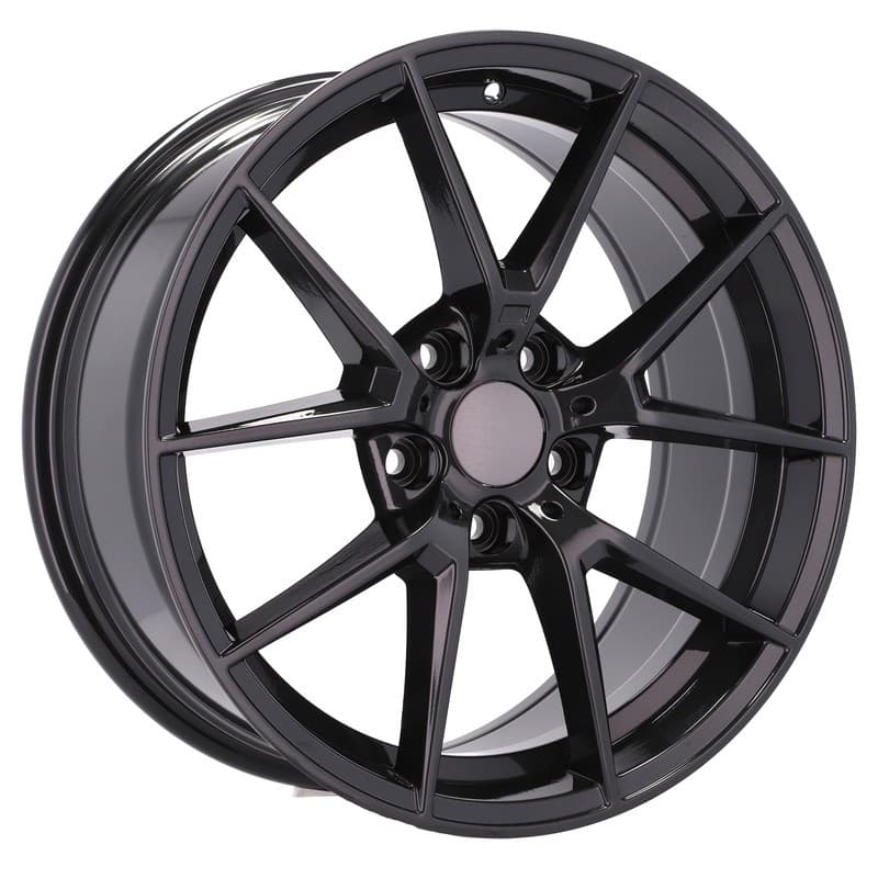 4 jantes 8.0 18 5x112 design bmw fluotournage noir brillant
