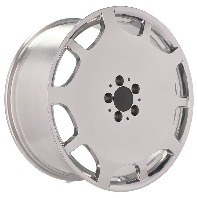 4 jantes 8.5 19 5x112 design mercedes fluotournage argent brillant