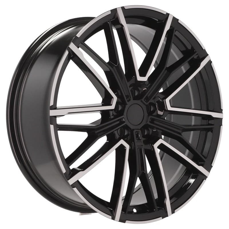 4 jantes 8.0 19 5x112 design bmw fluotournage noir brillant