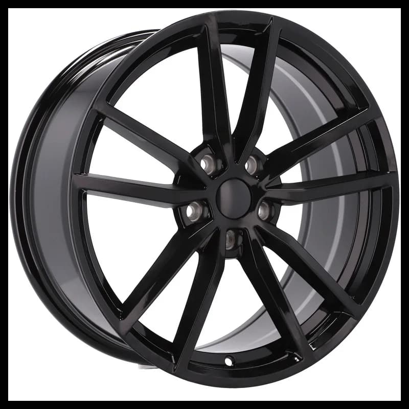 4 jantes 8.0 19 5x112 design volkswagen fluotournage noir brillant