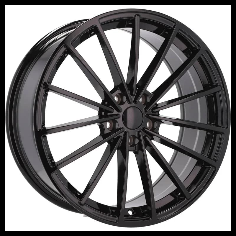 4 jantes 8.0 19 5x112 design volkswagen fluotournage noir brillant