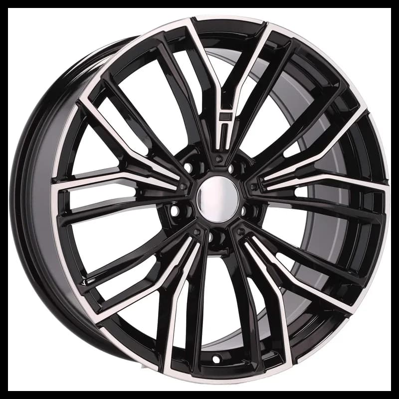 4 jantes 8.0 18 5x120 design bmw fluotournage noir brillant