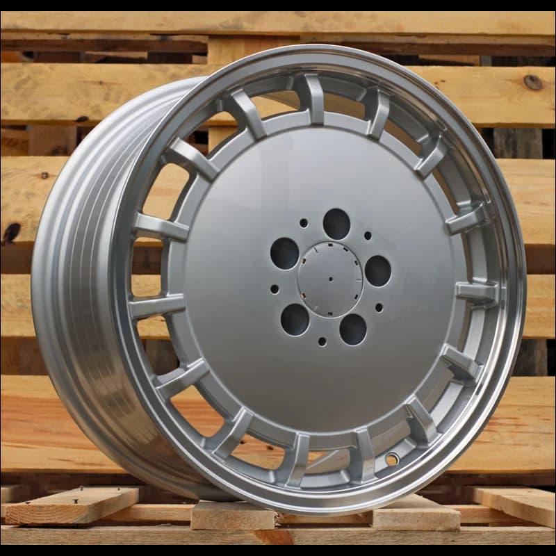 4 jantes 8.0 17 5x112 design mercedes fluotournage argent brillant
