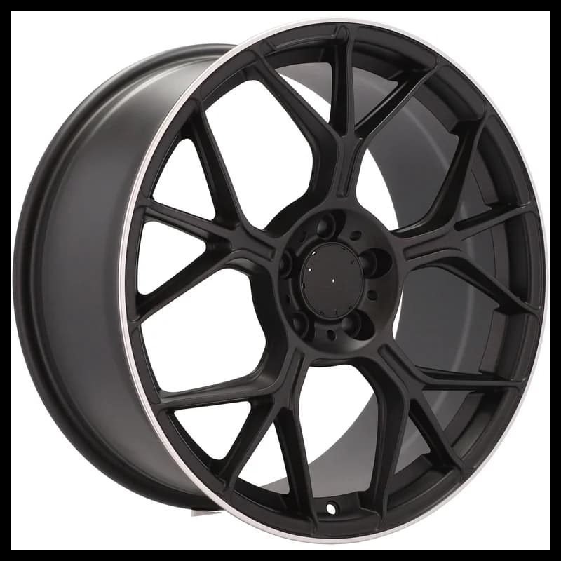 4 jantes 8.0 18 5x112 design mercedes fluotournage noir brillant