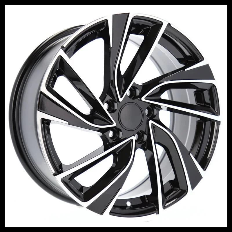 4 jantes 8.0 19 5x112 design volkswagen noir brillant