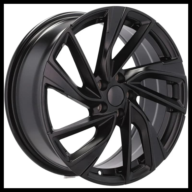 4 jantes 7.0 17 5x100 design volkswagen noir brillant