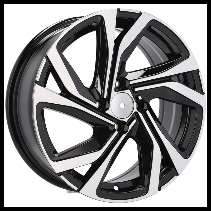 4 jantes 6.0 14 4x100 design renault noir brillant