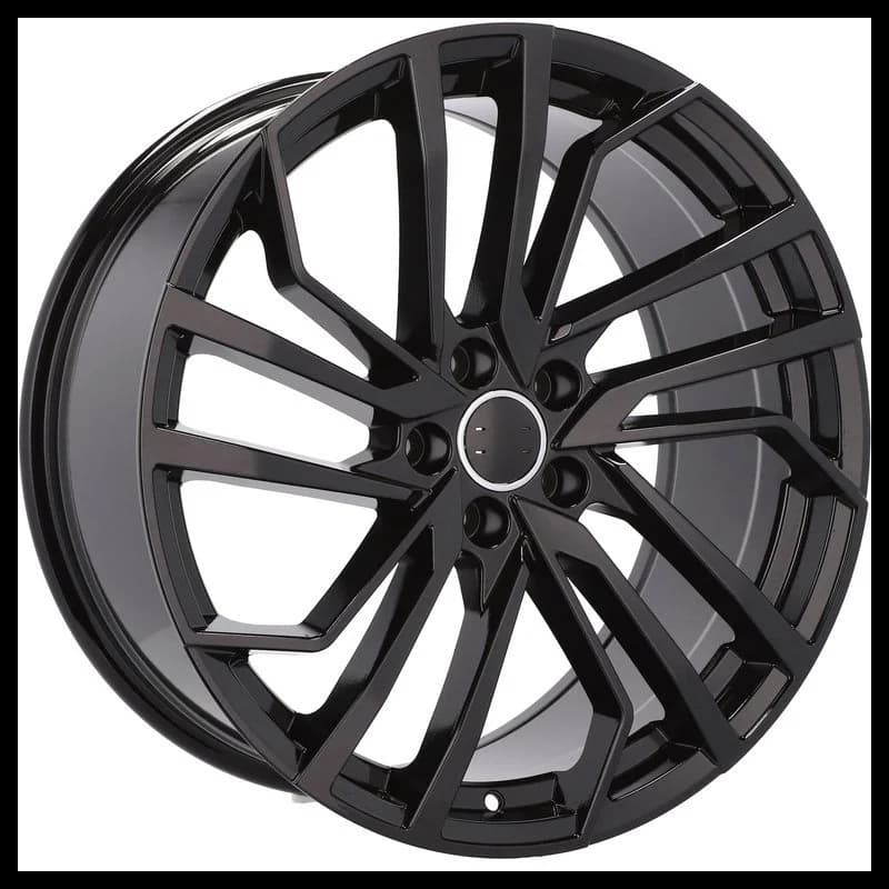 4 jantes 9.0 20 5x112 design audi fluotournage noir brillant